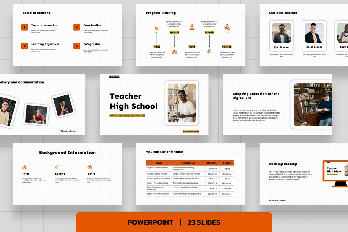 Template PowerPoint Kreatif untuk Guru Sekolah Menengah