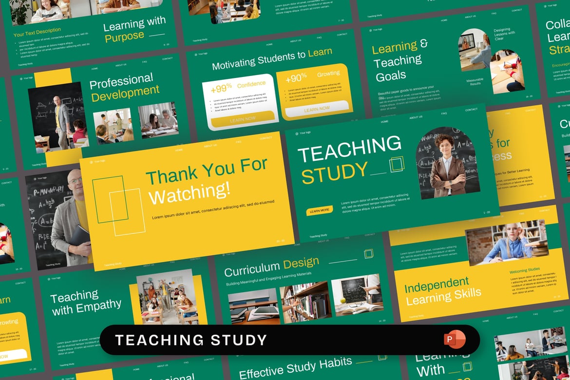 Template Presentasi PowerPoint untuk Pembelajaran yang Menarik