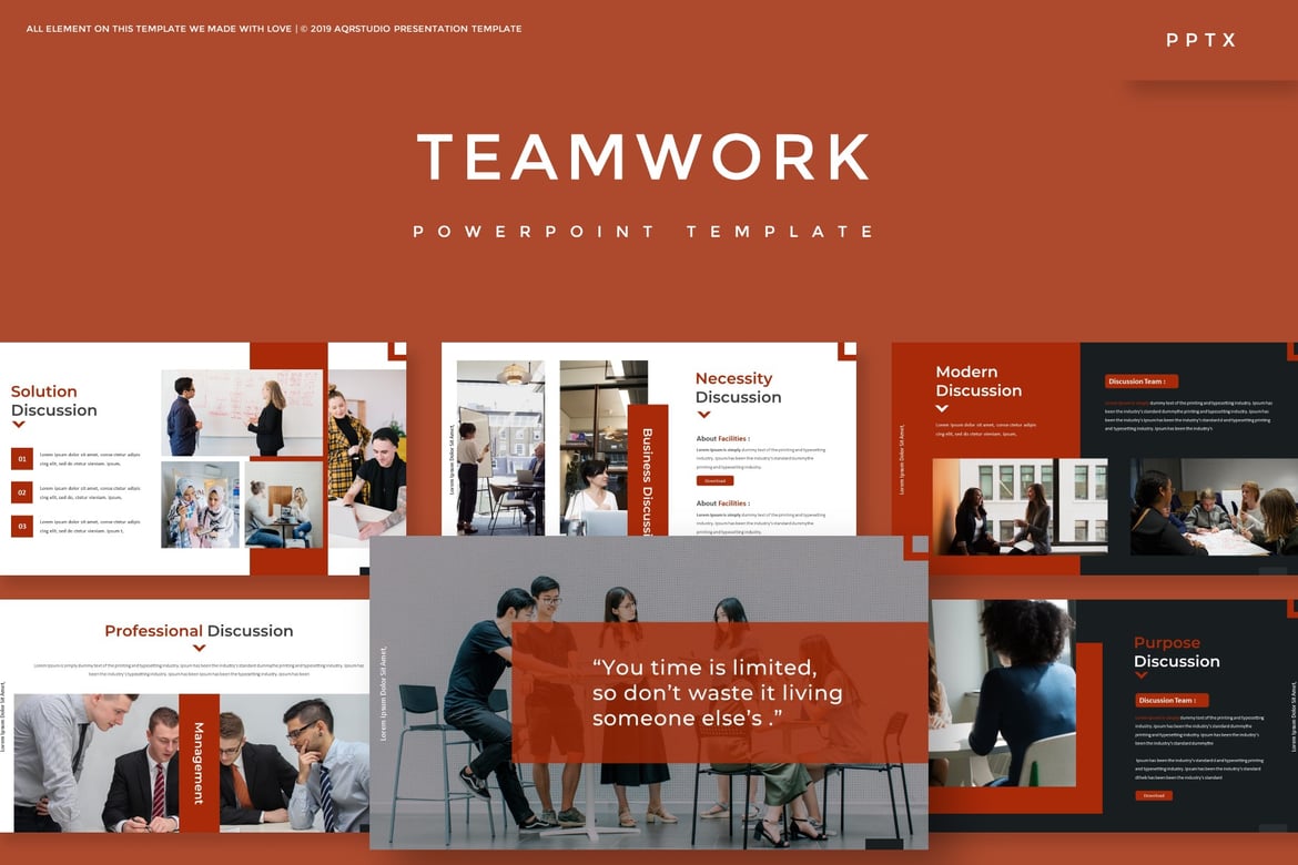 Template PowerPoint Tim Kerja yang Menarik dan Serbaguna