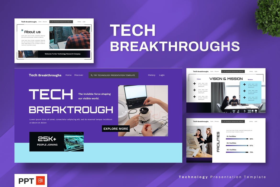 Inovasi Teknologi - Template Presentasi PowerPoint yang Menarik