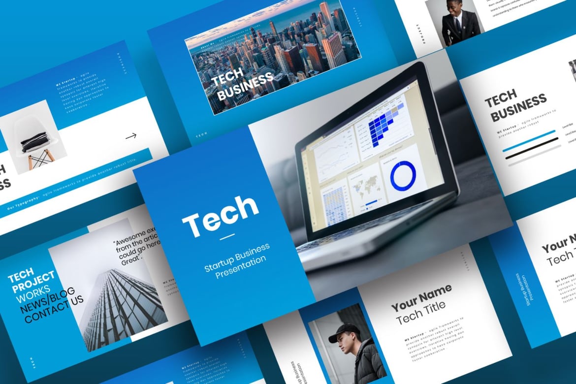 Template PowerPoint Bisnis Modern dan Kreatif