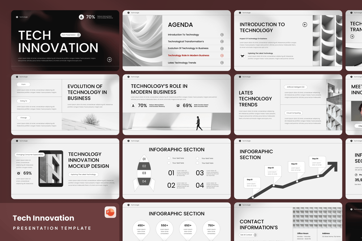 Inovasi Teknologi - Template PowerPoint Menarik