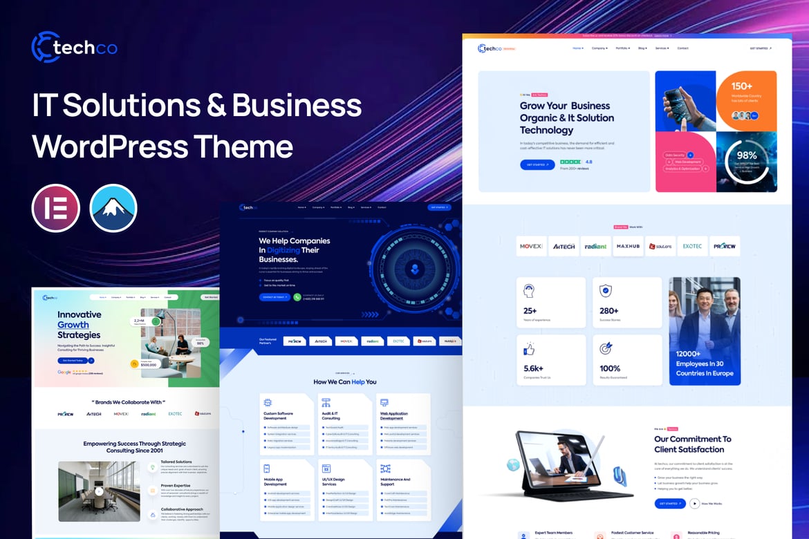 Techco - Tema WordPress Solusi TI & Bisnis Terbaik