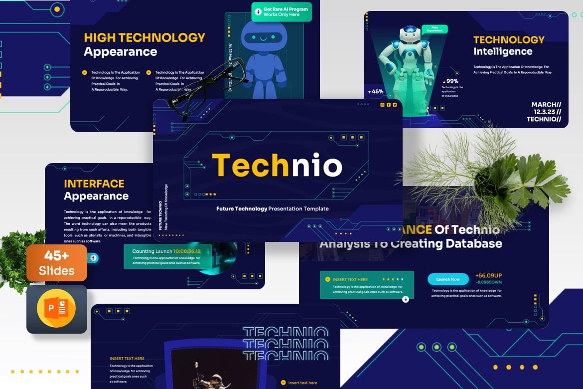 Template Presentasi Teknologi - Technio Powerpoint