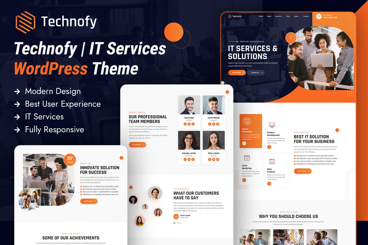 Technofy | Tema WordPress untuk Layanan dan Solusi IT yang Modern