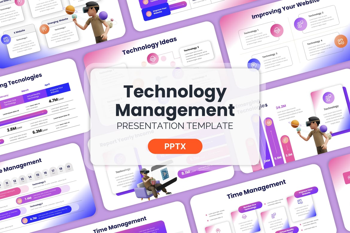 Template Powerpoint Manajemen Teknologi yang Profesional dan Menarik