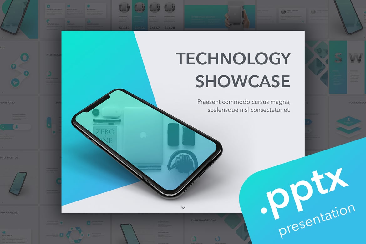 Template PowerPoint Teknologi yang Menarik dan Profesional