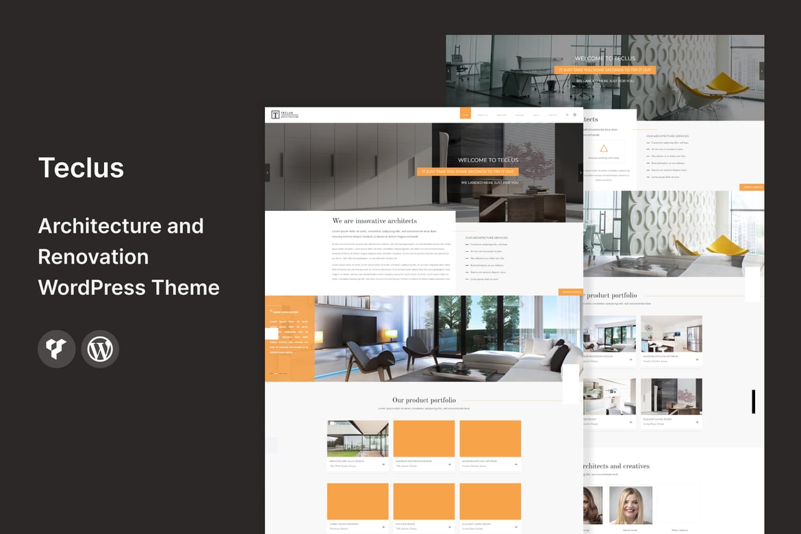 Teclus - Tema WordPress untuk Arsitektur dan Renovasi yang Menawan