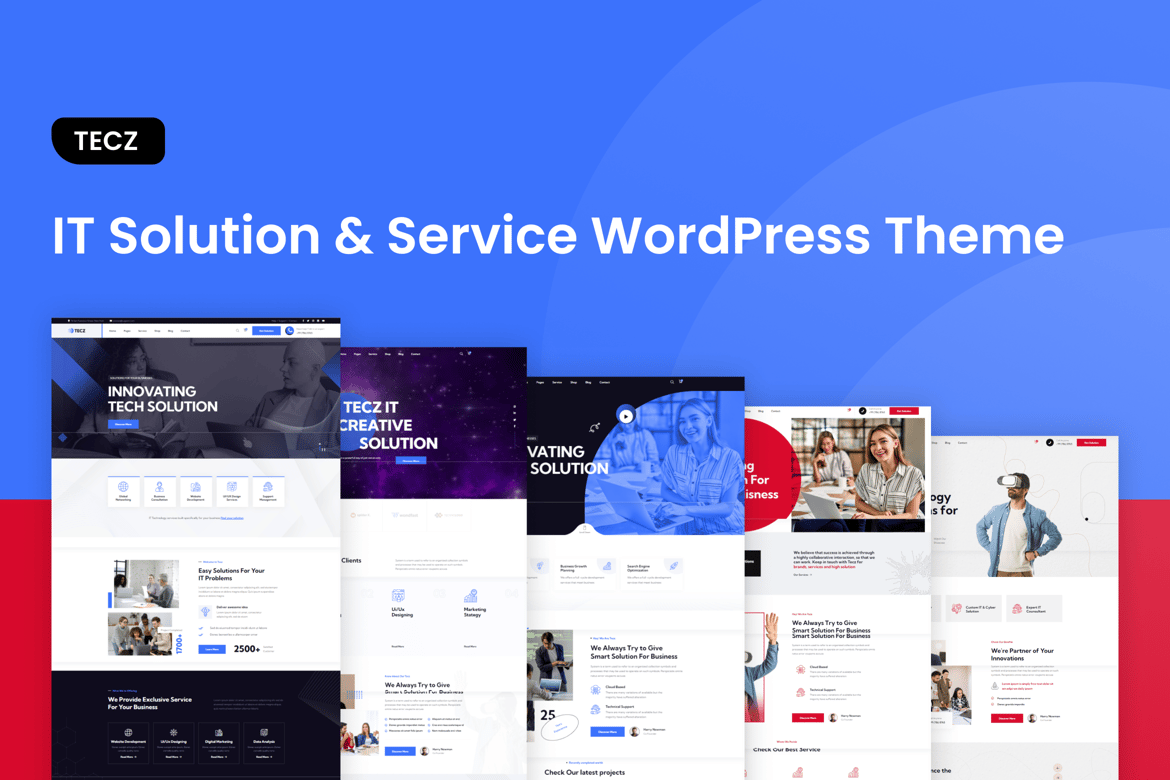 Tecz - Tema WordPress Solusi IT dan Teknologi Profesional