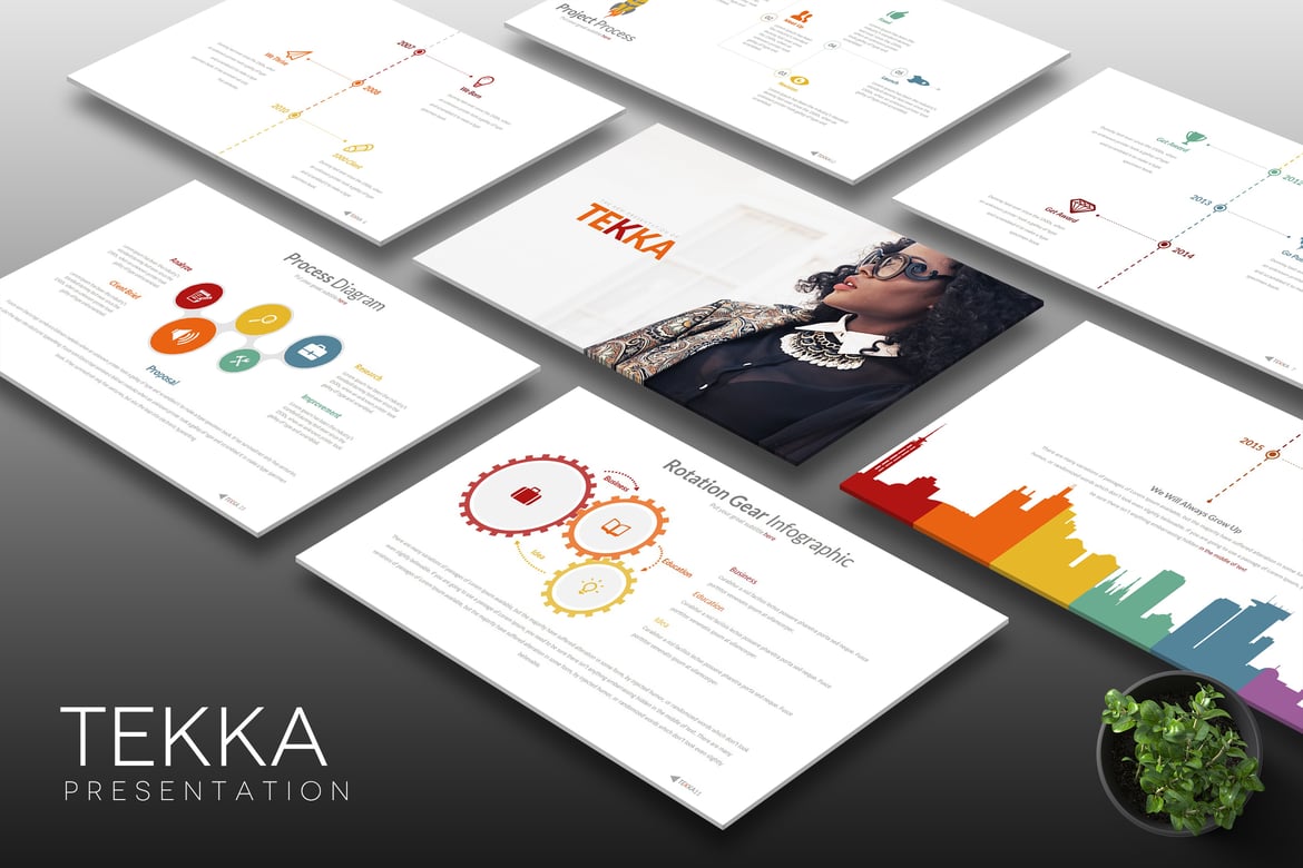 Template PowerPoint Tekka: Slide Kreatif untuk Presentasi Anda