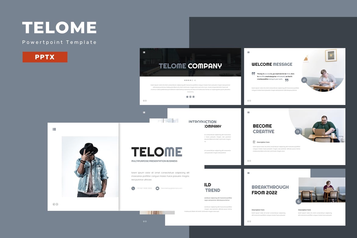 Telome - Template PowerPoint Serbaguna untuk Presentasi Menarik