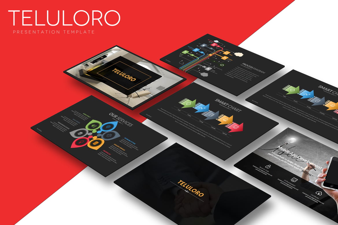 Teluloro - Template Powerpoint Kreatif untuk Presentasi Menarik