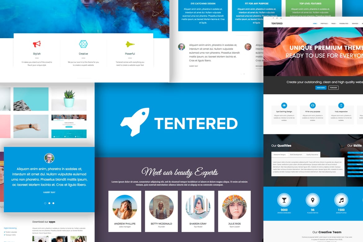 Tentered - Tema WordPress Serbaguna untuk Bisnis Anda