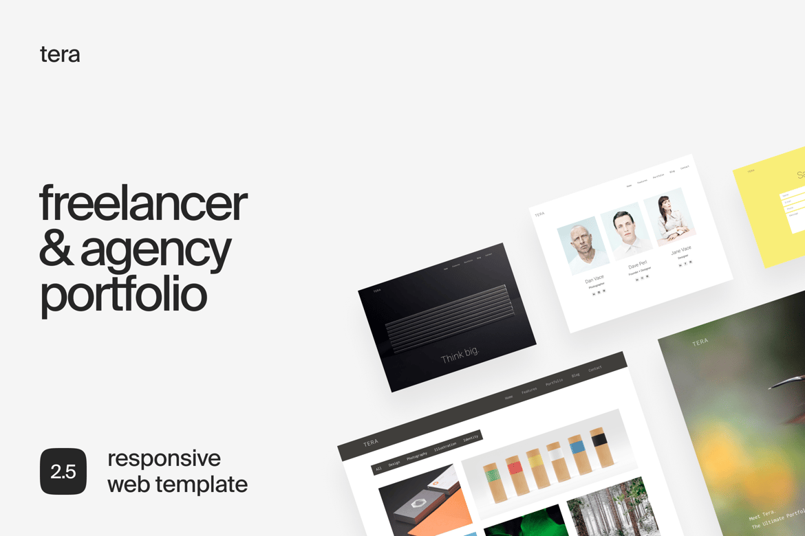 Tera | Template Web Portfolio Modern dan Responsif