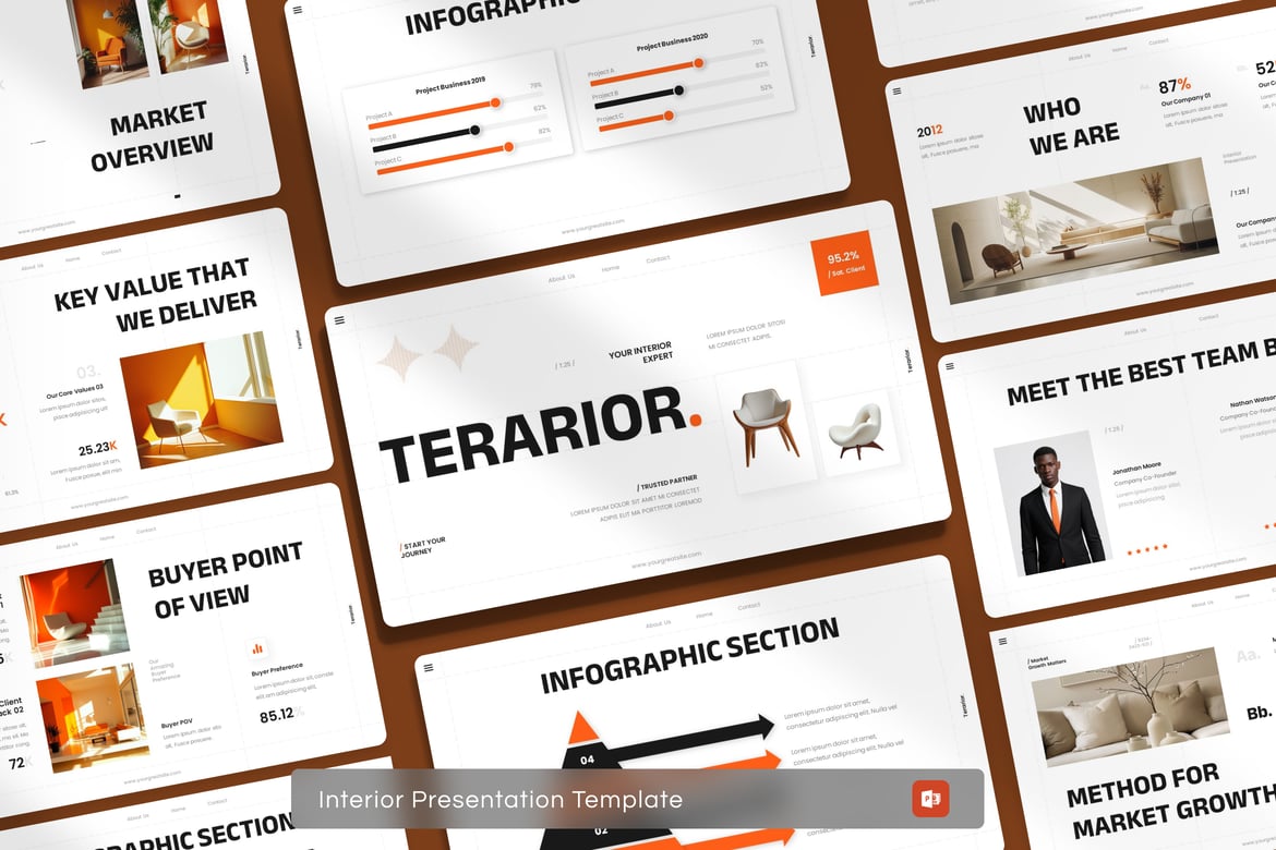 Terarior - Template Presentasi Interior yang Menarik