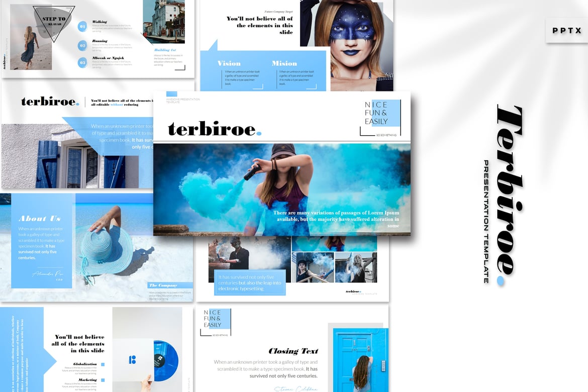Terbiroe - Template PowerPoint Kreatif dan Serbaguna