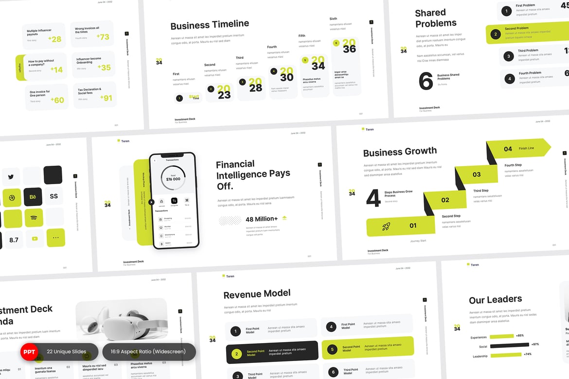 Teren - Template PowerPoint untuk Presentasi Investasi yang Menarik