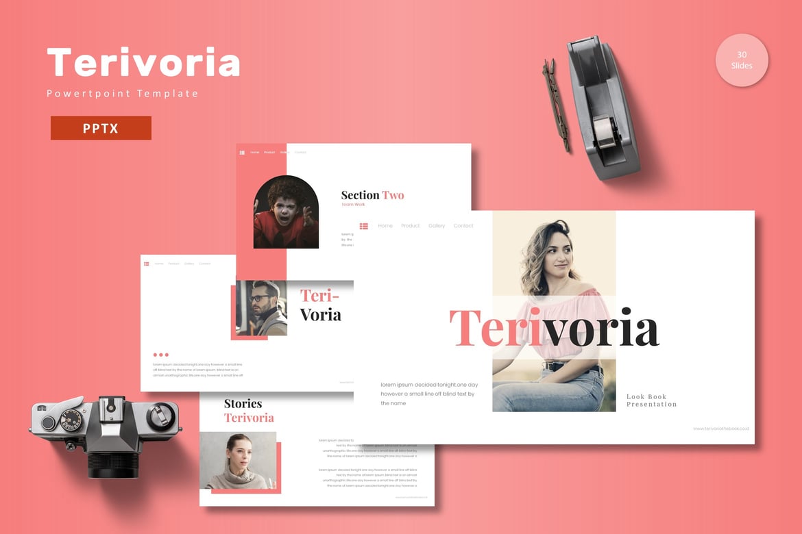 Template PowerPoint Terivoria - Solusi Presentasi Profesional