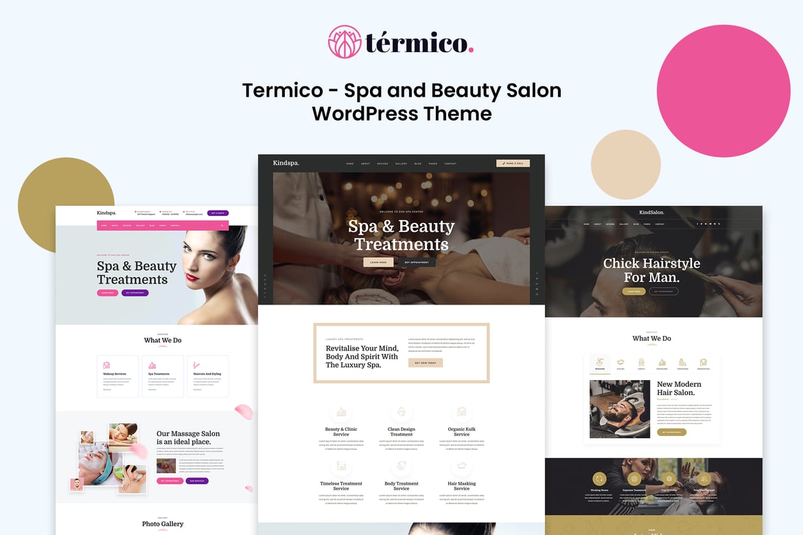 Termico - Tema WordPress Spa dan Salon Kecantikan yang Memikat