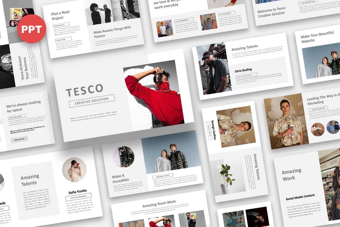 Template Powerpoint Kreatif untuk Bisnis dan Portofolio
