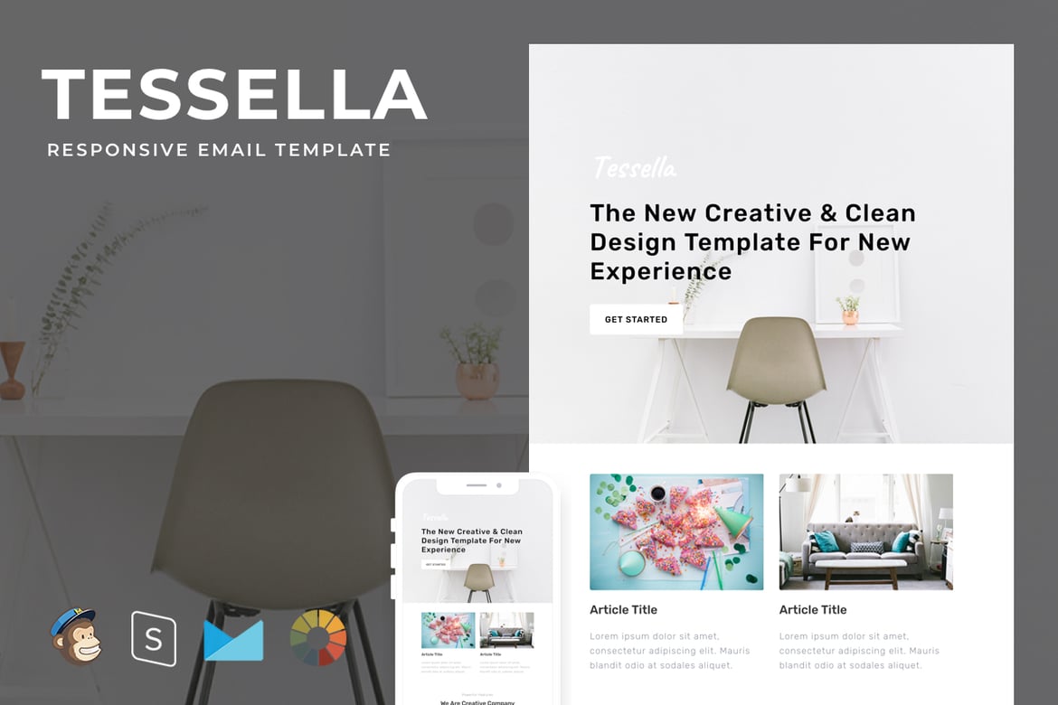 Tessella - Template Web Responsif + Pembuat StampReady