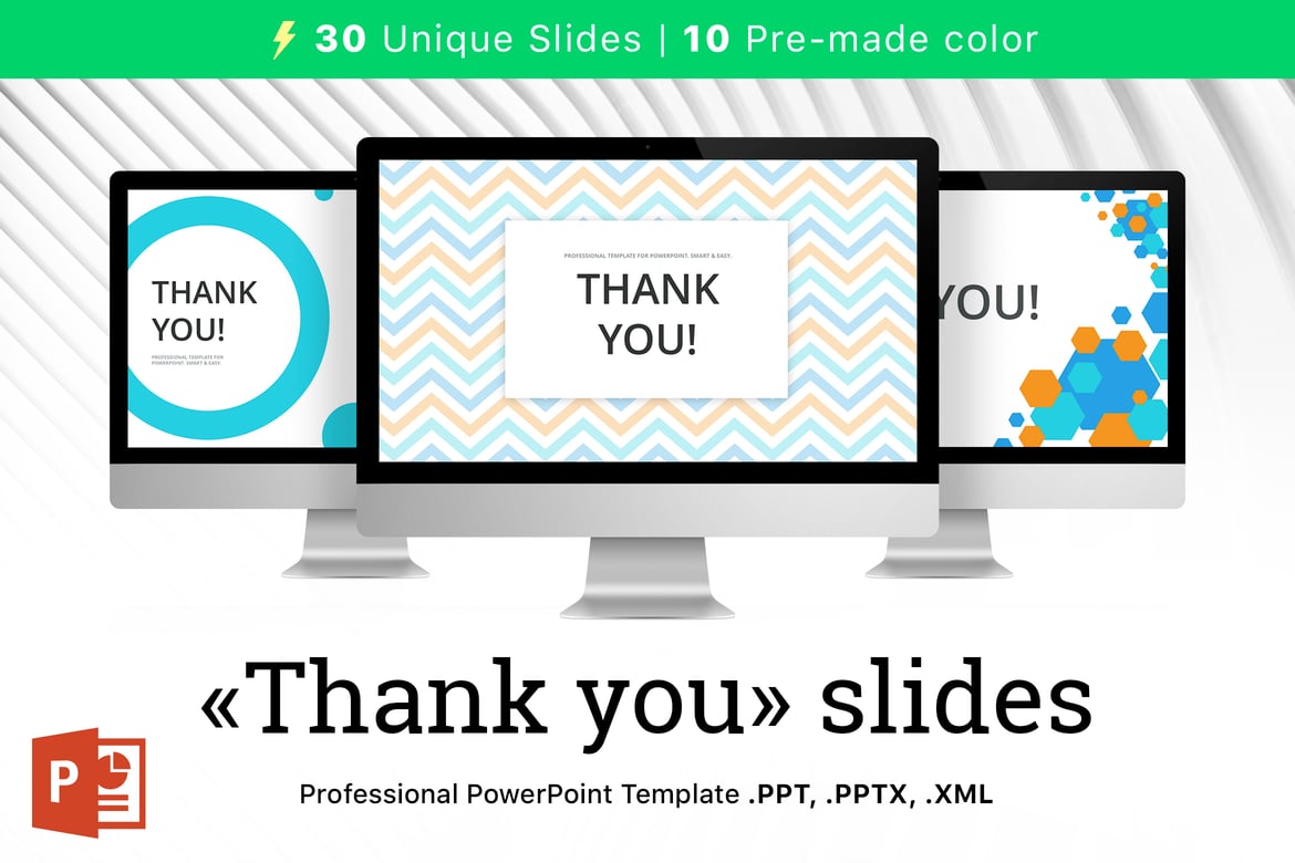 Template PowerPoint 'Terima Kasih' yang Profesional dan Menarik
