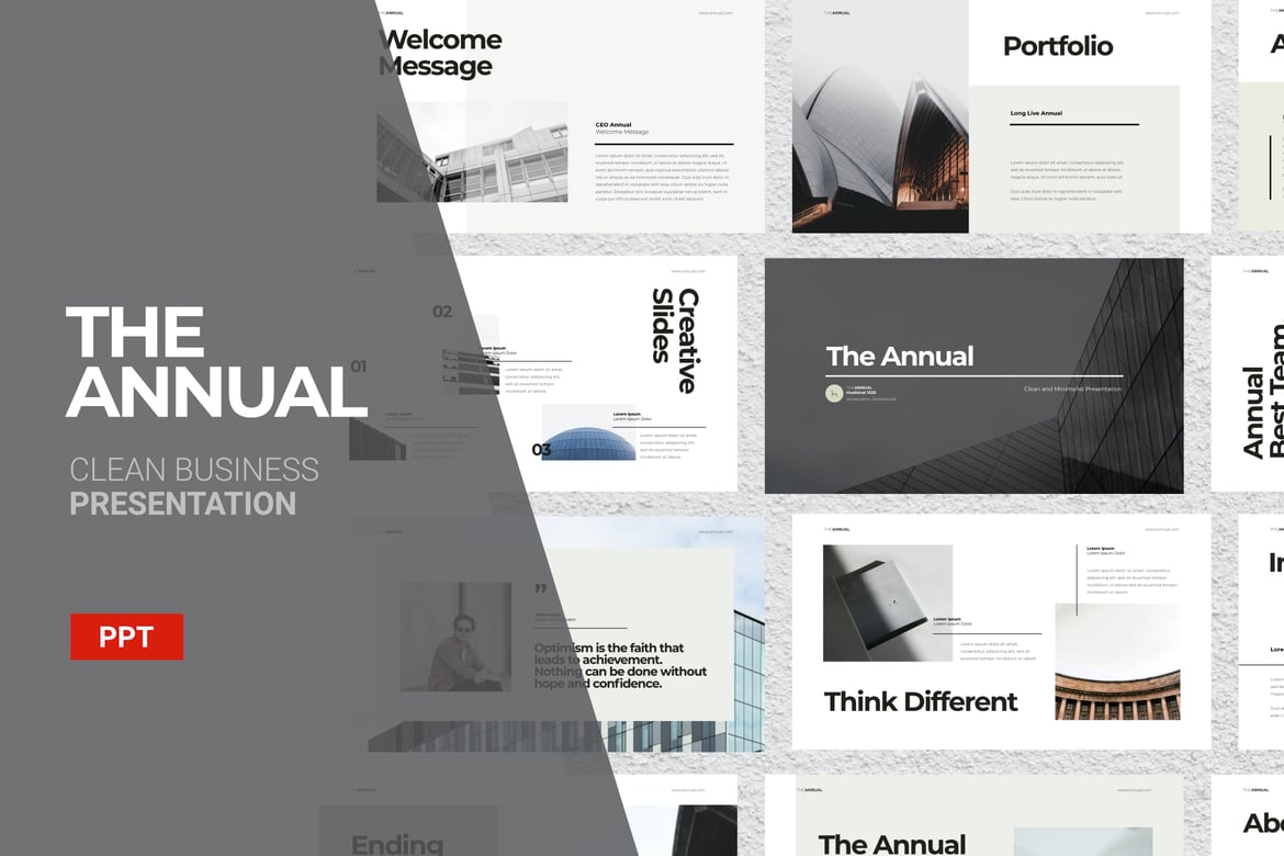 Template Presentasi Tahunan - PowerPoint Profesional