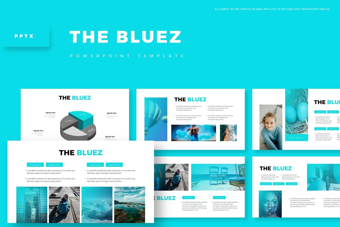 Template Powerpoint Bluezz - Solusi Presentasi Menarik