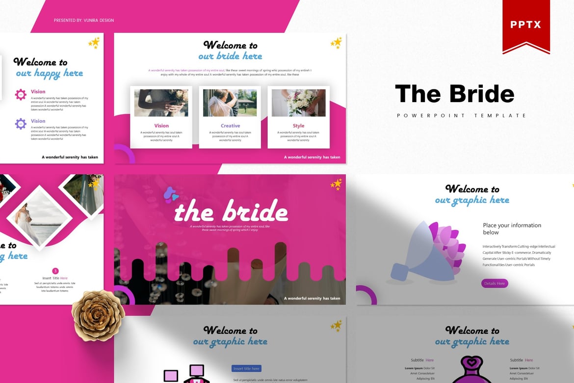 Template Presentasi Menawan: The Bride | PowerPoint
