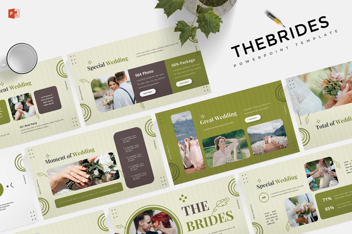 Template PowerPoint The Brides - Solusi Presentasi Menawan