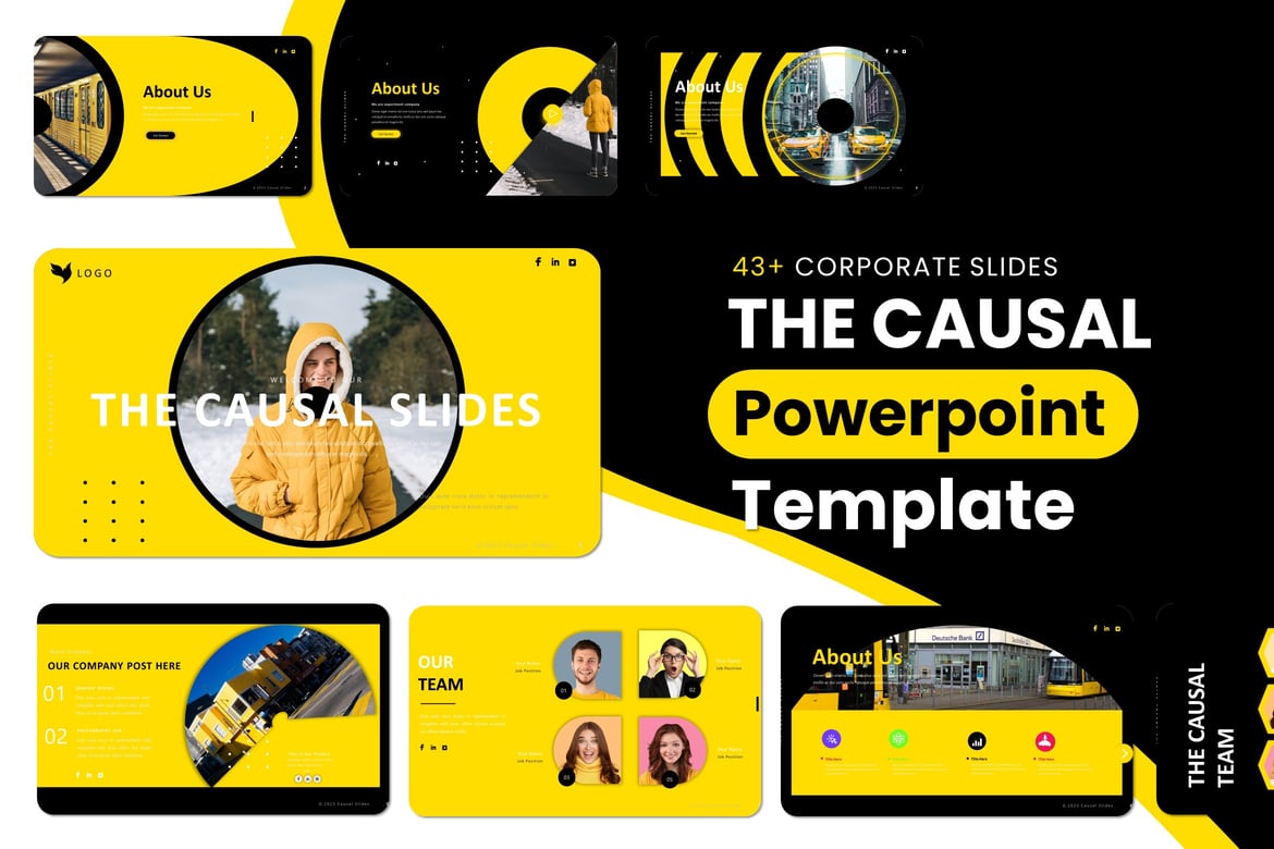 Template Presentasi Powerpoint Causal Slides yang Modern dan Menarik