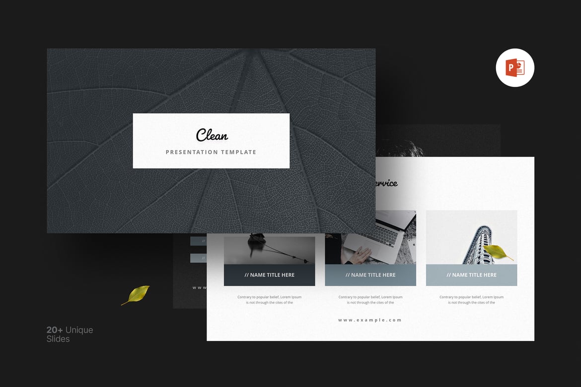 Template PowerPoint Bersih dan Kreatif untuk Presentasi Profesional