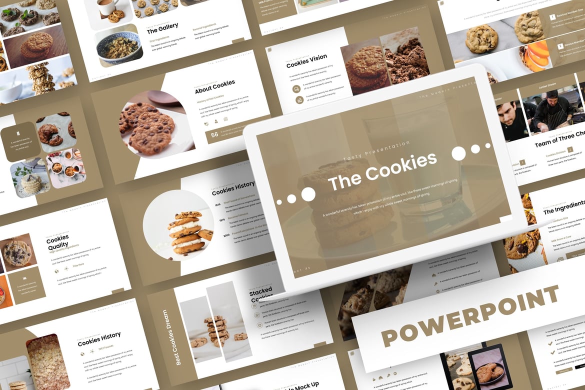 Template Powerpoint Cookies - Solusi Presentasi Kreatif