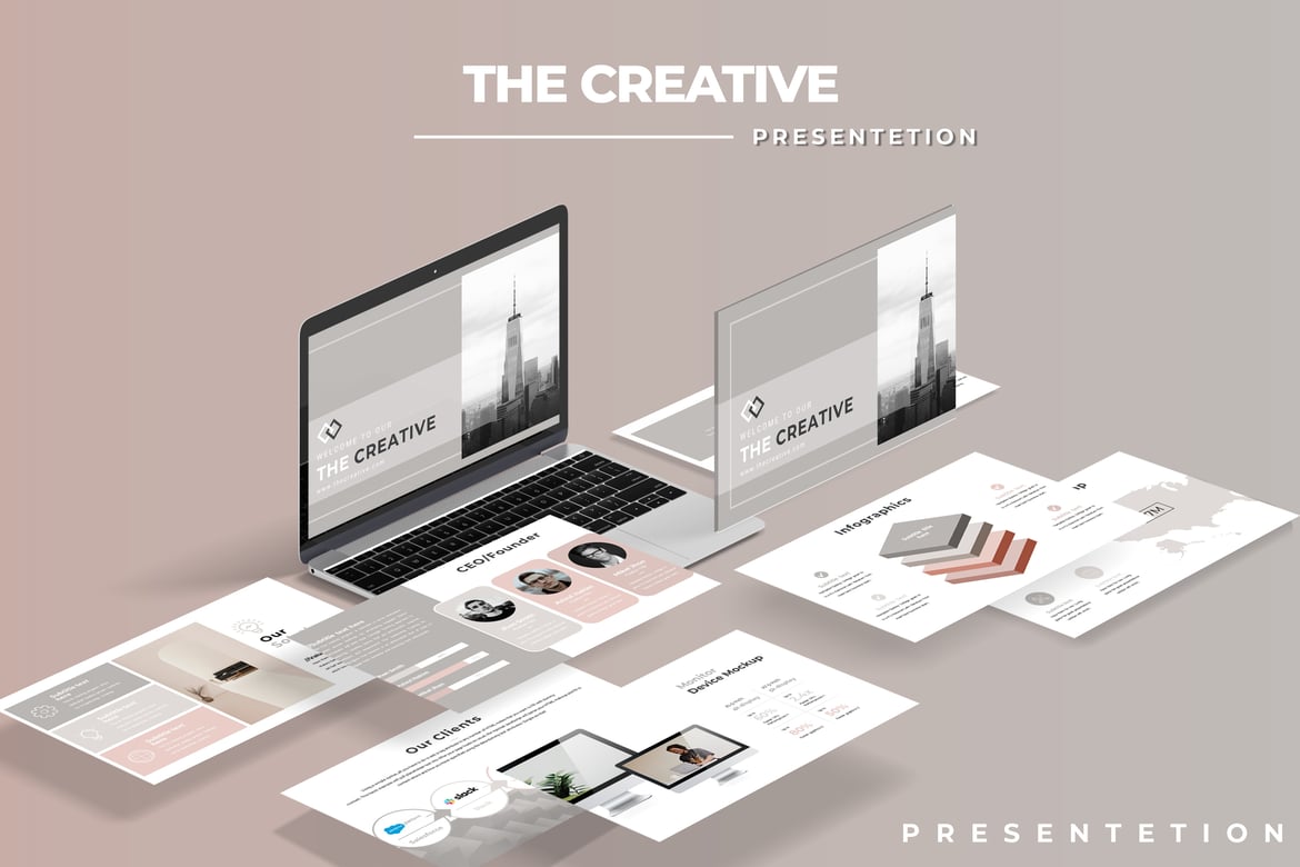 Template Presentasi PowerPoint Kreatif dan Profesional