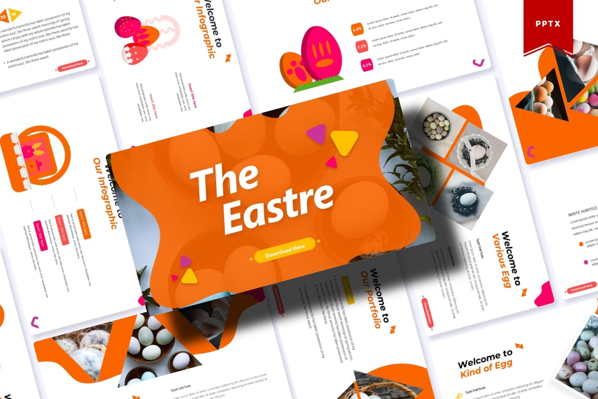 Template Presentasi Powerpoint The Eastre yang Menarik dan Profesional