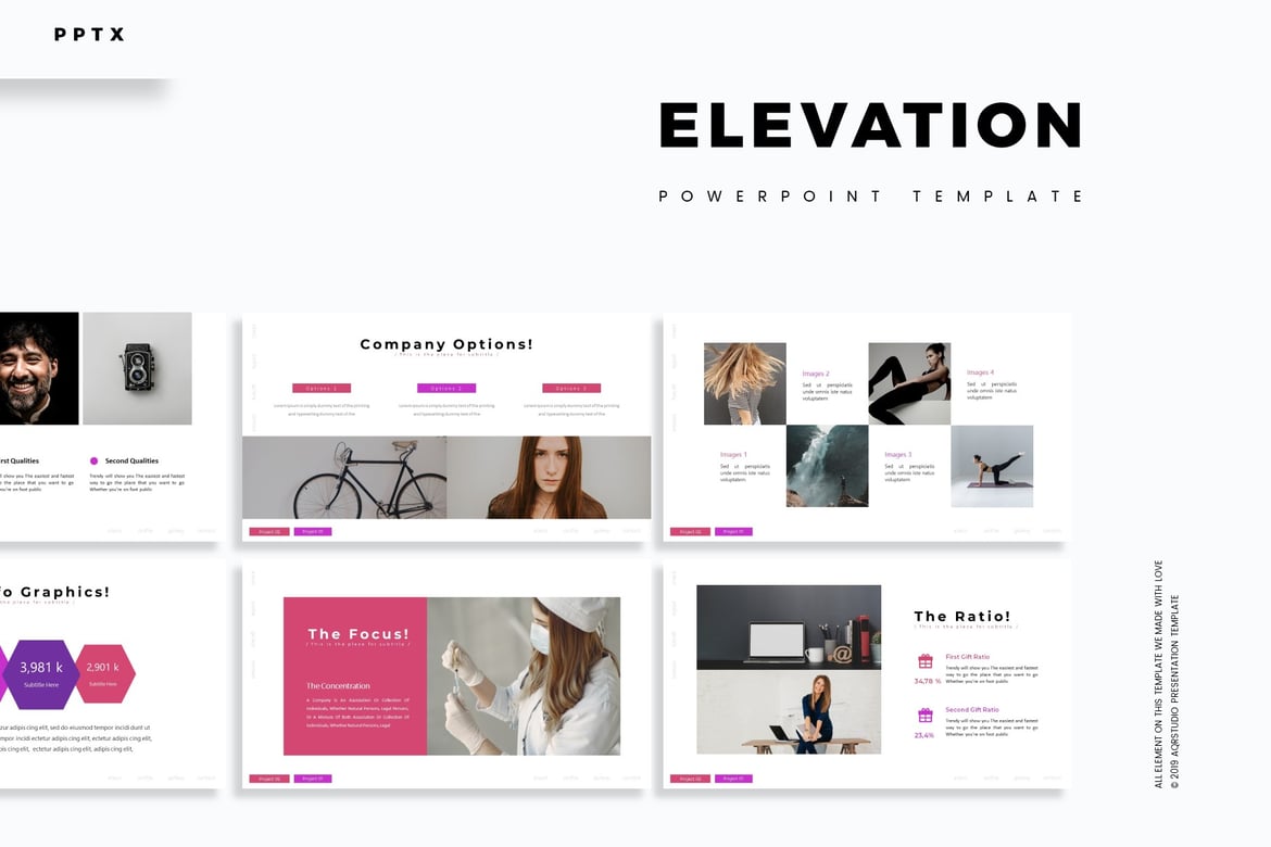 Template Powerpoint Elevate - Solusi Presentasi Profesional