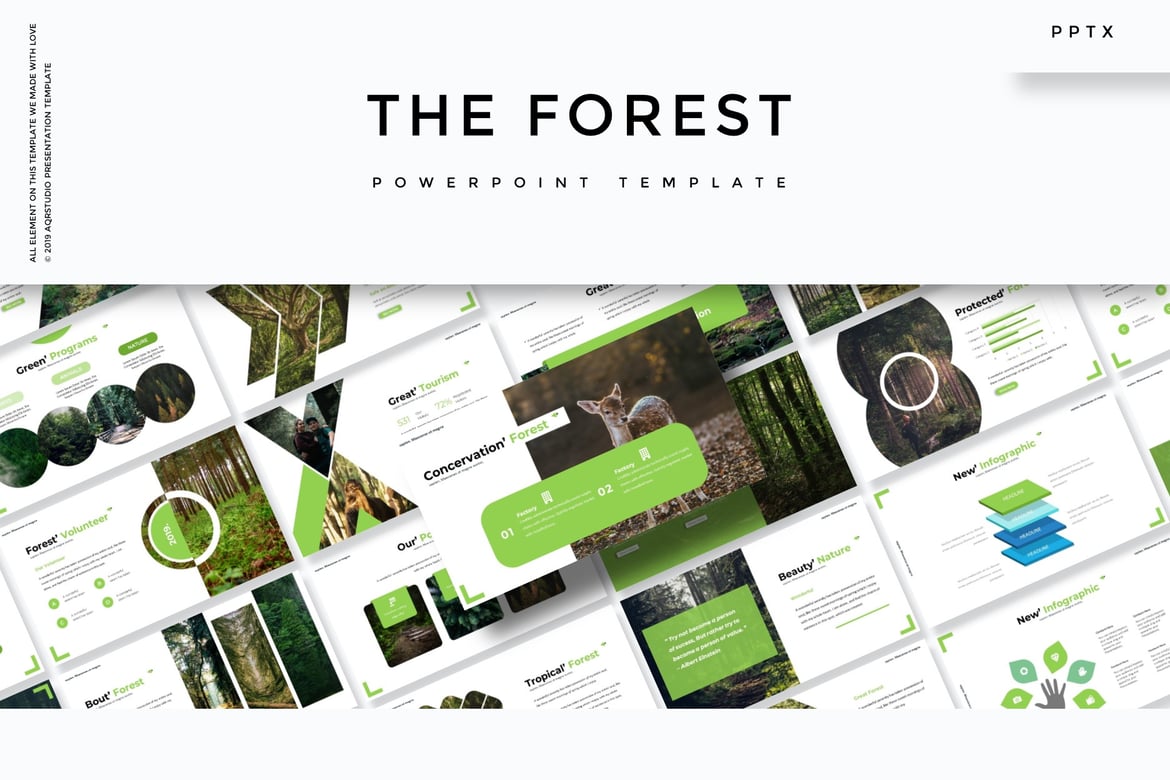 Template PowerPoint The Forest - Solusi Presentasi Menarik
