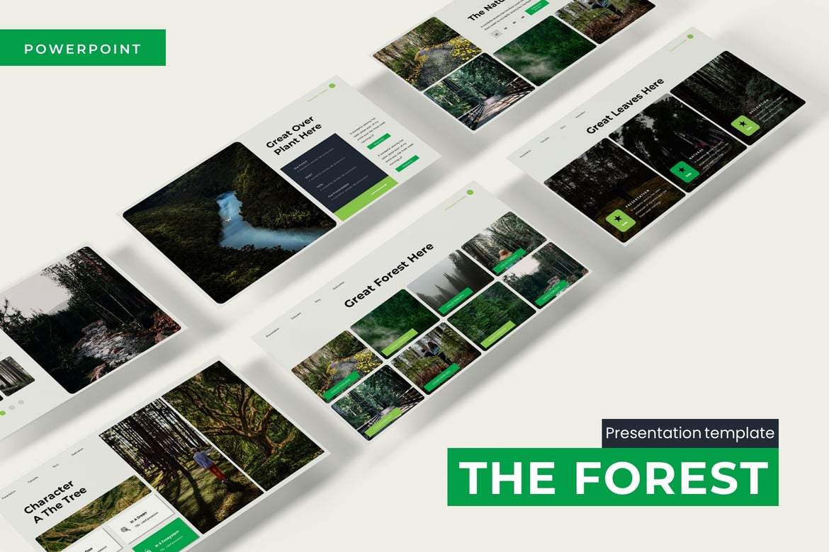 Template Powerpoint The Forest - Solusi Presentasi Profesional