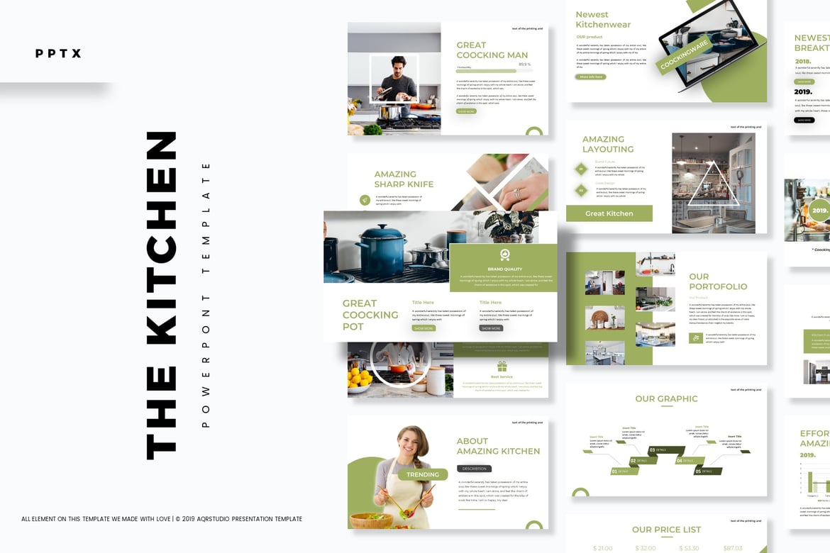 Template Powerpoint Dapur - Solusi Presentasi Kreatif Anda