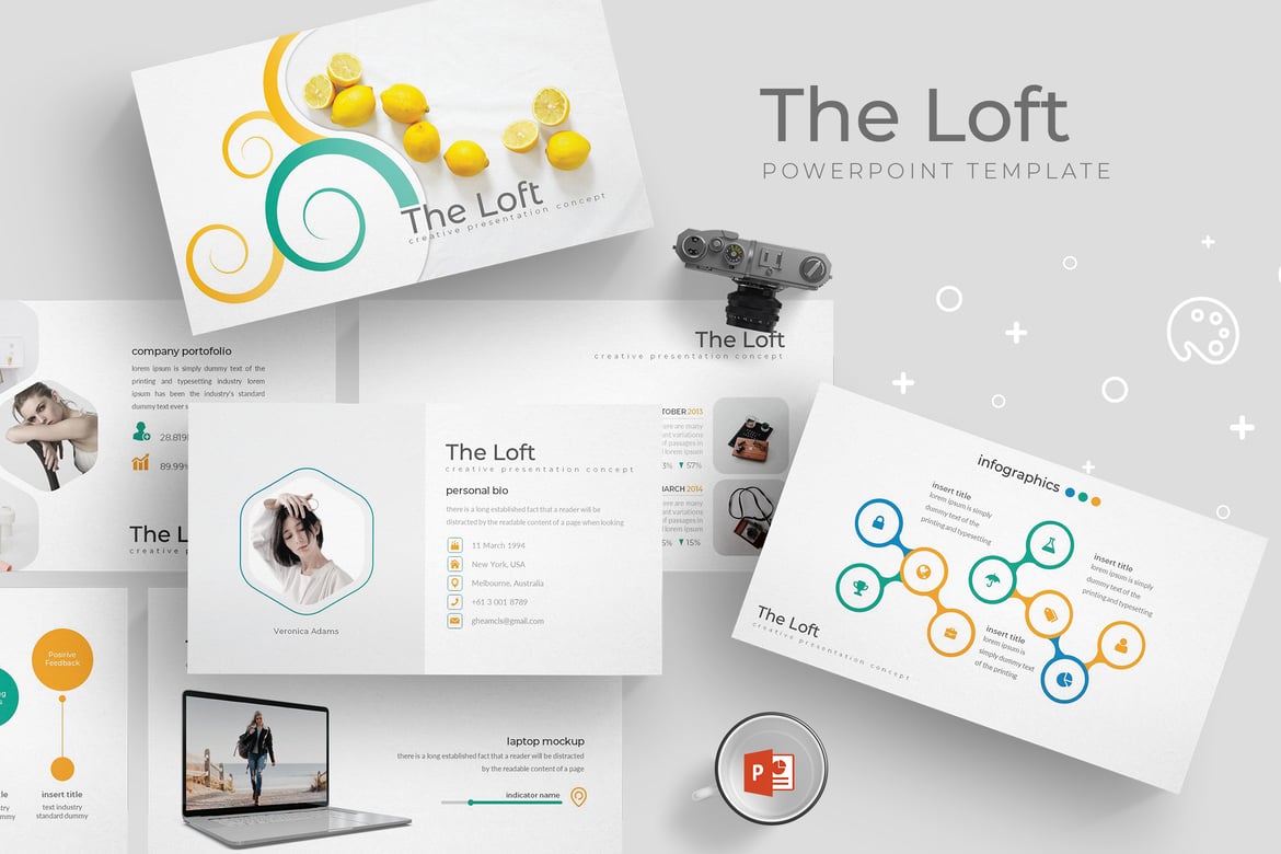 Template Presentasi PowerPoint Loft - Desain Profesional untuk Segala Kebutuhan
