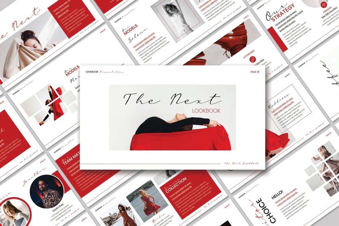 Template Presentasi Powerpoint Modern - The Next Lookbook