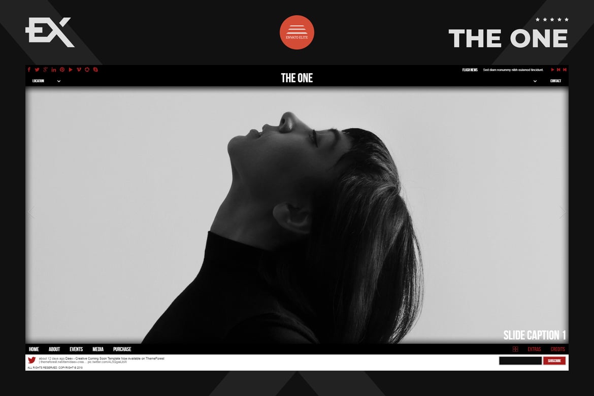 Template Website Modern - The One Page HTML Template