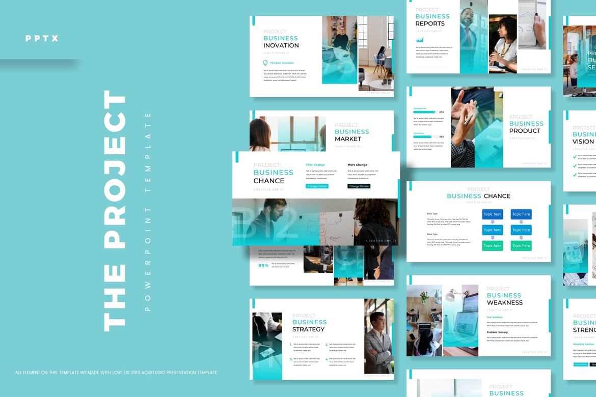 Template Powerpoint Proyek - Solusi Presentasi Kreatif