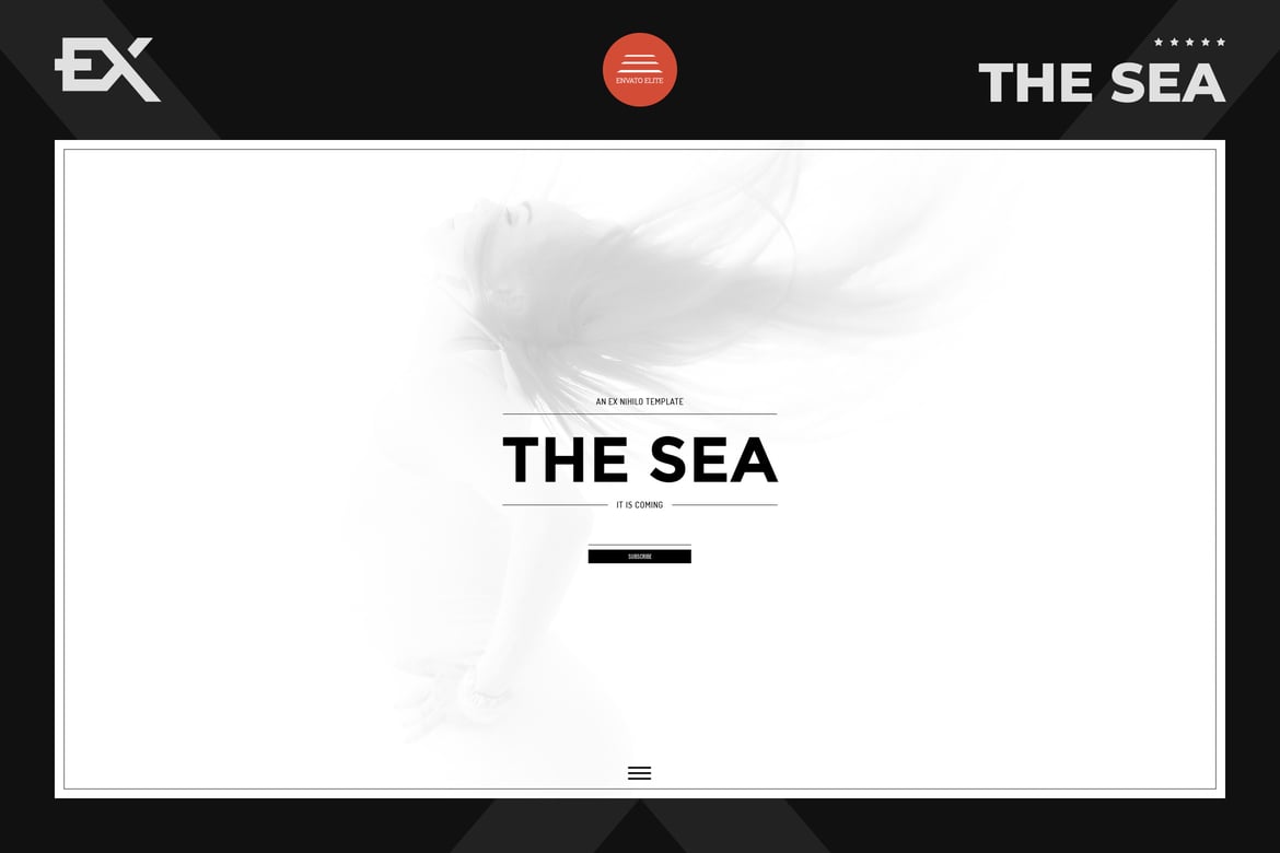 The Sea - Template Website Coming Soon yang Responsif dan Menarik