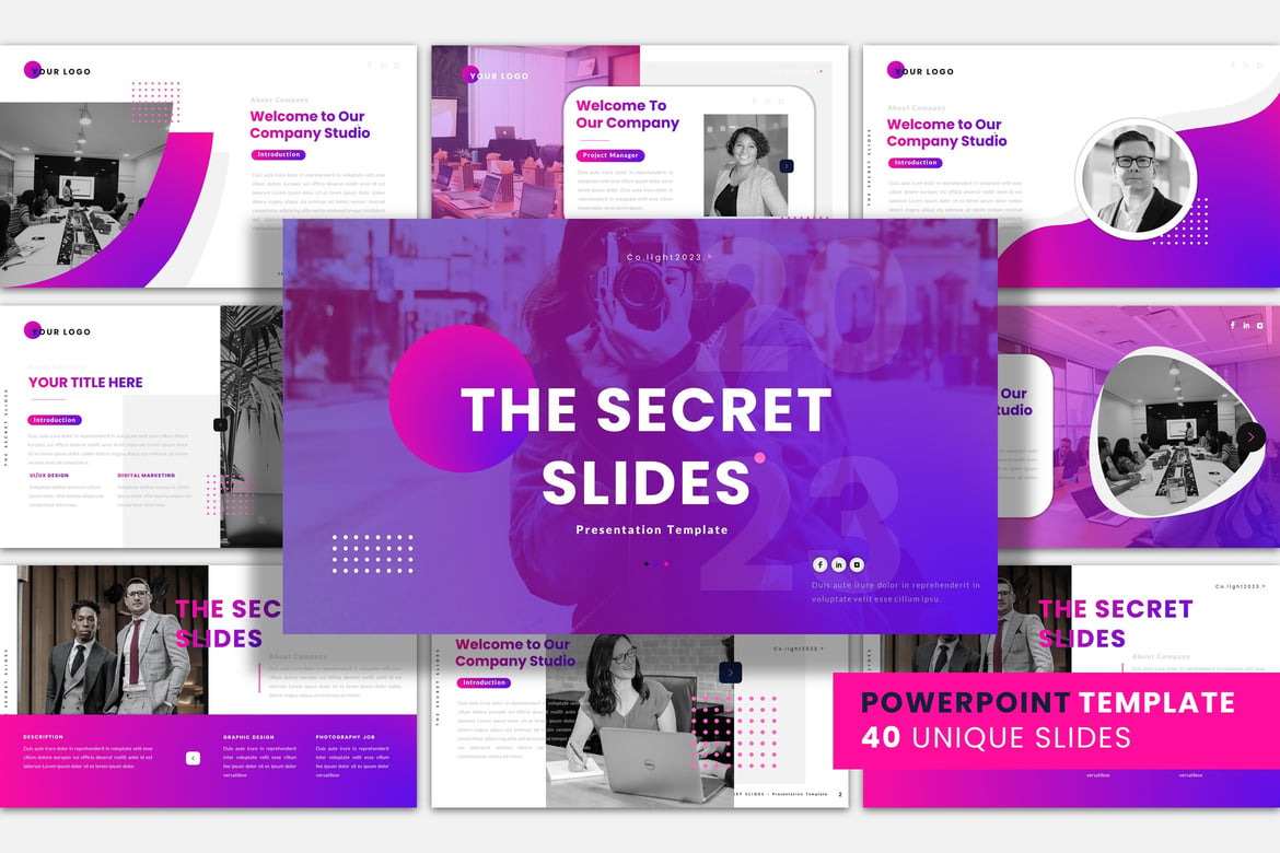 Template Presentasi Powerpoint Secret Slides yang Menarik dan Profesional