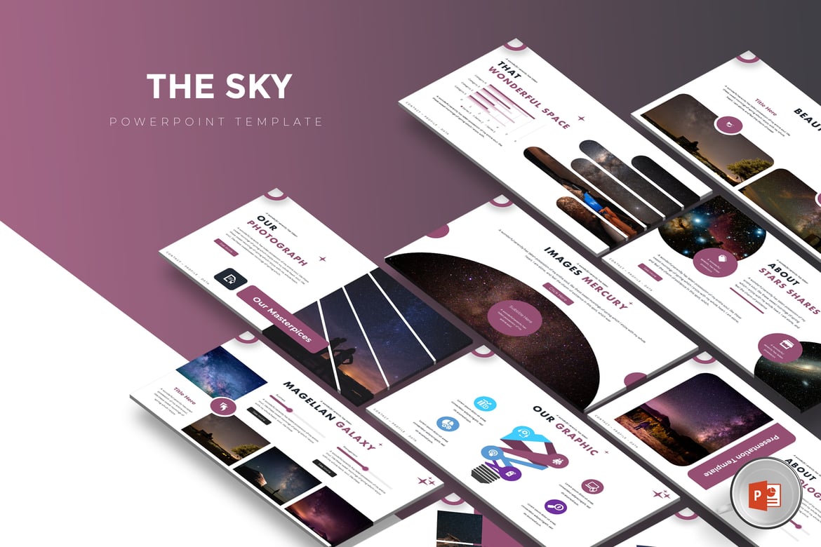 Template Powerpoint The Sky - Pilihan Ideal untuk Presentasi Anda