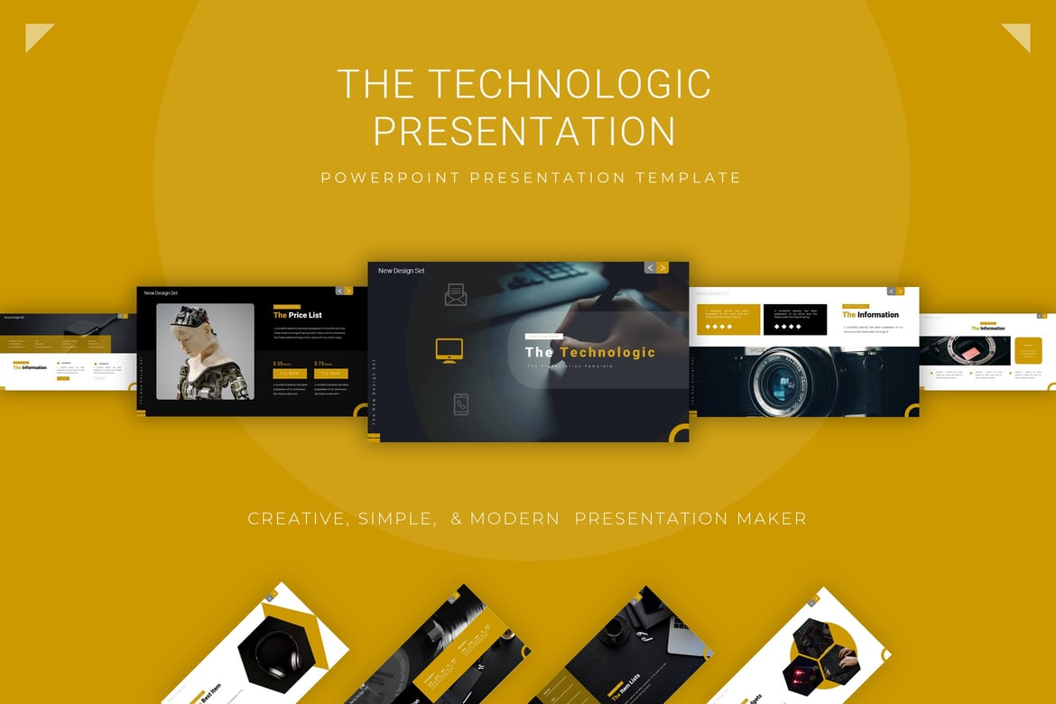 Template Presentasi Powerpoint The Technologic yang Menarik dan Profesional