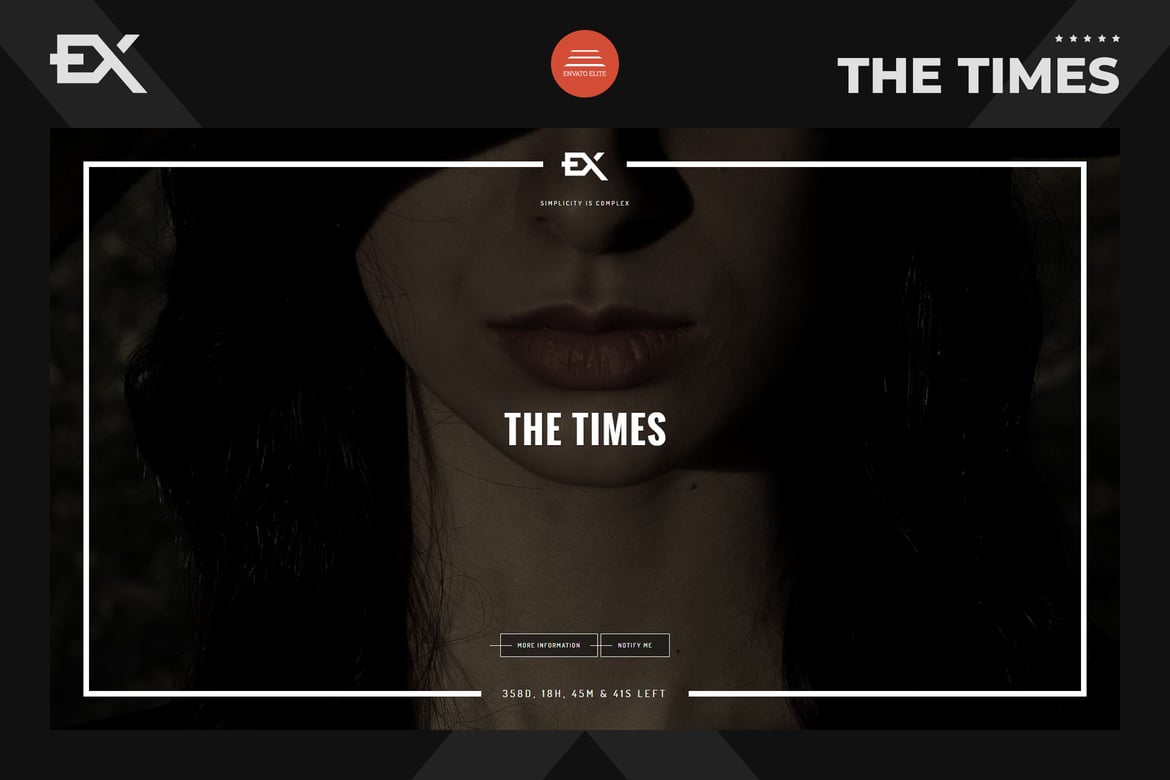 The Times - Template Website Coming Soon yang Responsif dan Modern