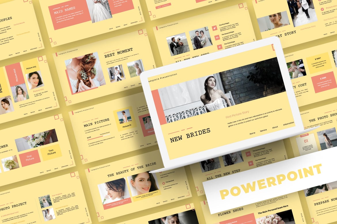 Template PowerPoint Pernikahan: Wedding Moments yang Menawan