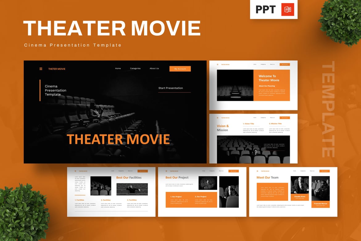 Template Presentasi Sinematik - PowerPoint yang Menarik dan Profesional